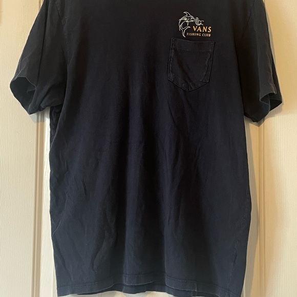 Vans Off The Wall Fishing Club Pocket T-Shirt 0217 🎆 - Picture 2 of 4